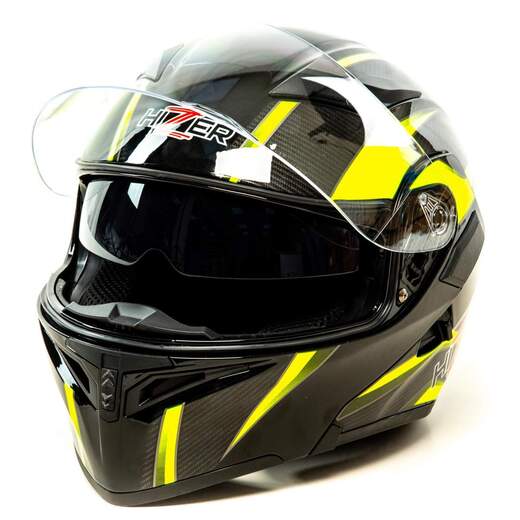 Шлем мото модуляр HIZER J5902 №1 (L) (2 визора) pitbikemarket.ru